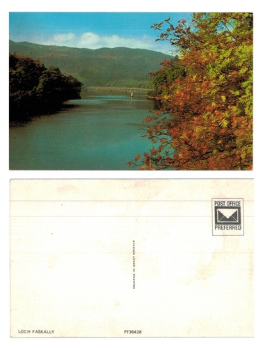 Postcard loch faskally - loch,