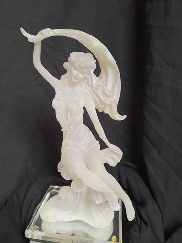 Vintage frosted lucite statue - vintage,