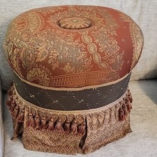 Vanity Oval Stool Ottoman