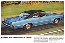 13x19 1965 Pontiac GTO 2+2 ad