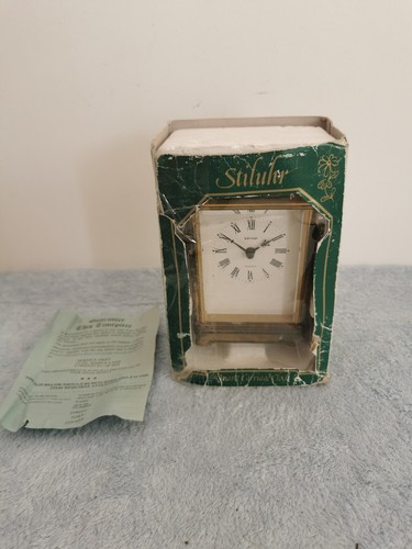 Brass carridge clock quartz - brass,