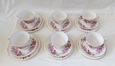 6 X Queen Anne Bone China
