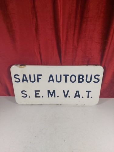 Vintage french enamel bus - vintage,