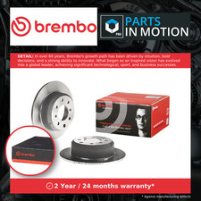 2x Brake Discs Pair Solid fits