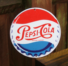 Enamel Sign Pepsi Cola -