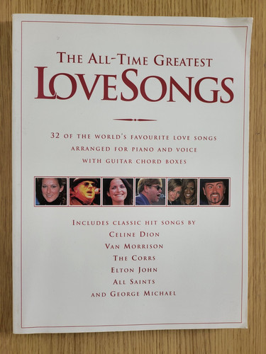 Love songs songbook vocal - songs,