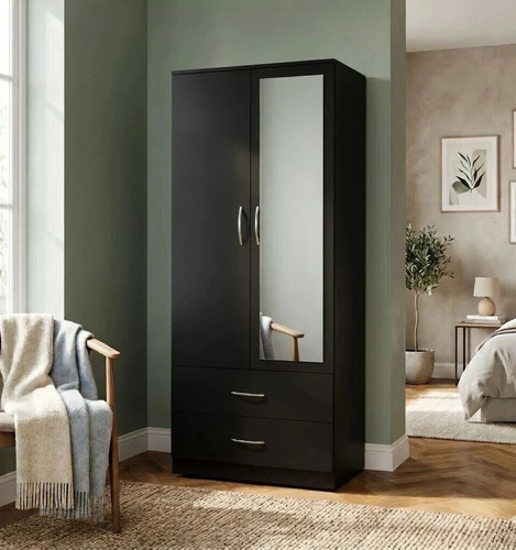 Ready assembled black door - ready,