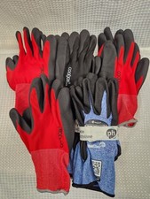 Cool job 5 pairs Gardening Building Gloves Size Large Rubber Palms New CG O02 