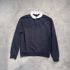 Zara Men's Navy / White Collar