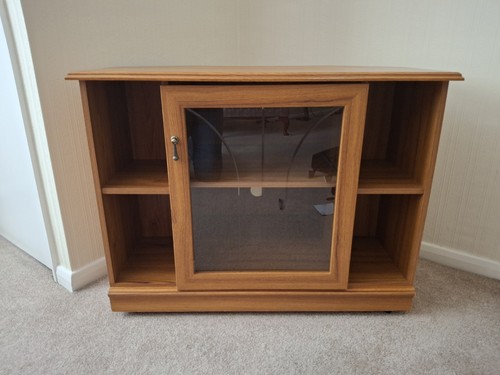 Teak wood effect corner - teak, tv