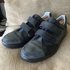 Hotter Swift VelcroFastening Mens Shoes In Charcoal Size 9UK.