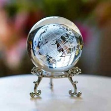 Crystal Ball 3D Effect Glass Sphere 60mm & Stand - 15 Designs to Choose from!!