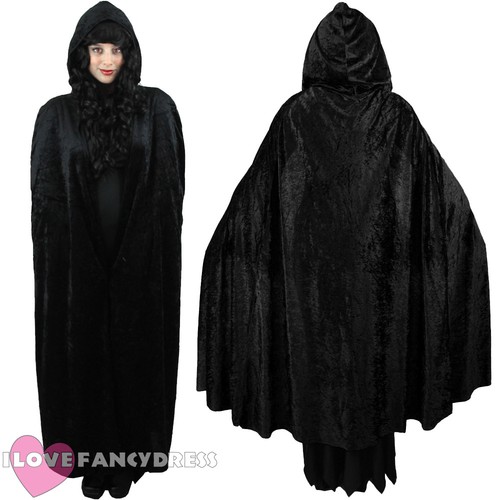 Hooded cape velour halloween - hooded,