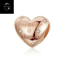 Rose Gold Charm Sterling