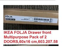New IKEA FOLJA Drawer front For STUVA,Pack of 2 DOORS,60x16 cm,60320757, White