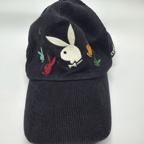 Playboy corduroy hat - playboy, black