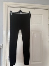 Black Ribbed Leggings