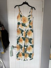 Zara Floral Strap Jumpsuit