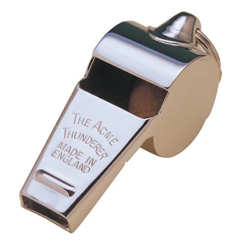 Acme thunderer metal whistle - metal,