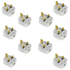 x10  13 AMP UK 3 PIN FUSED