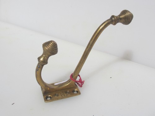 Victorian brass coat hook - victorian, hat
