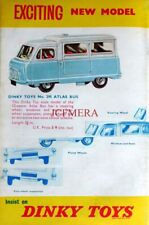 DINKY TOYS 'Atlas 12-Seater Mini Bus'' ADVERT Vintage 1960 Print 677-22