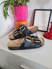 Pavers Black Adjustable Mule