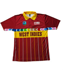 West Indies cricket 1996 retro shirt champion vintage memorabilia collection
