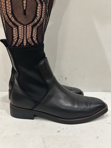 Zara black chelsea ankle boots - zara,