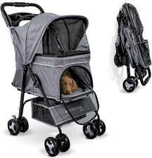 Pets Foldable Dog Pram, Up to