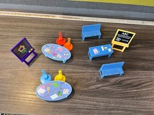 Peppa Pig Classroom School Teacher Desk & Chair Set, With Playgroup Set As Pics