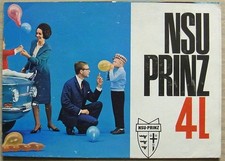 NSU PRINZ 4L Car Sales Brochure c1971 #DW 2152 800 11511