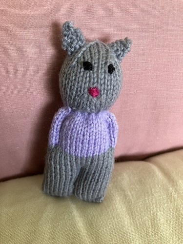 Knitted comfort pocket doll - knitted,
