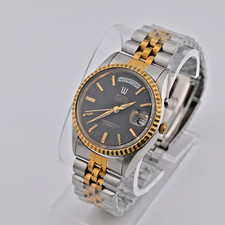 Ricoh 40Y President Style 21J Automatic Black Dial 1983 Men’s Vintage Watch