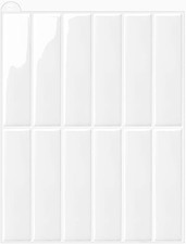 WoStick 3D Self Adhesive Wall Tiles 10 Sheets 28x22cm White – Peel & Stick