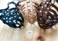 Leather Dog Muzzle | Light &