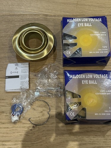 Satin brass eyeball - brass,