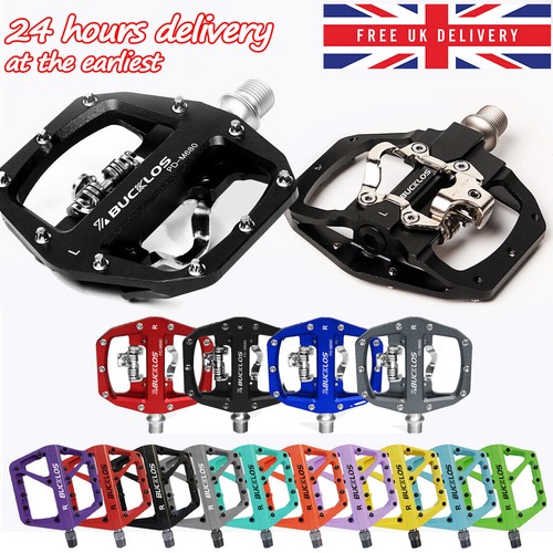 Flat spd self locking pedals - flat/spd,