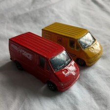 Corgi Ford Transits AA Service + Parcelforce, Vintage Mk3 Vans Good condition 