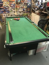 BCE 6ft X3Ft Foldable Pool Table, Suitable For Children, With Balls Cues & Rack