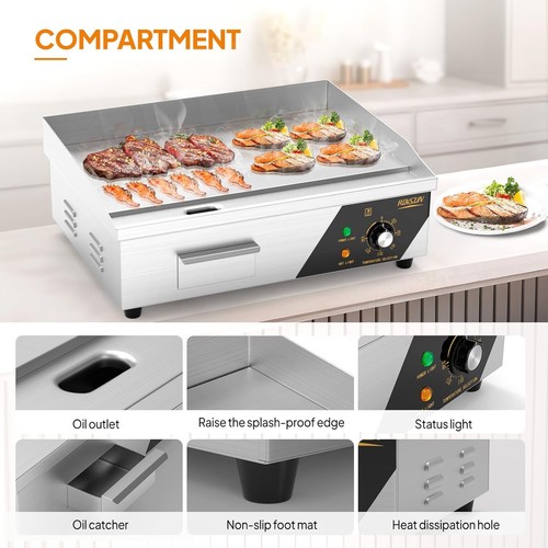 Electric griddle flat hotplate - griddle,