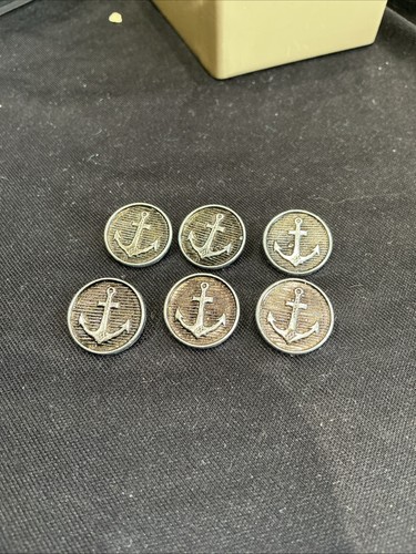 Vintage anchor buttons set - vintage, of