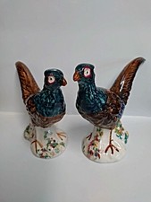 Vintage Pair of Glazed Ceramic
