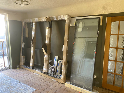 Pane aluminium fold doors - aluminium, bi-fold