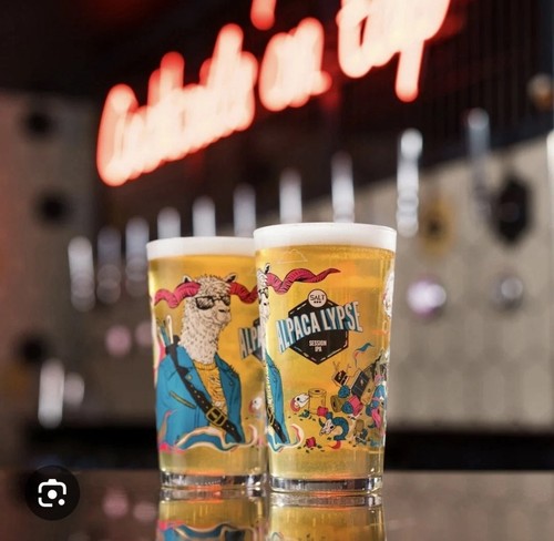 Alpacalypse pint glasses - glasses, pack