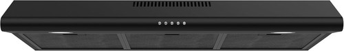 Black under cabinet range hood - black,