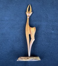 Teakwood Deer Sculpture Ornament 