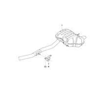 BMW Genuine Rear Silencer