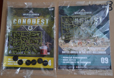 Warhammer 40K Conquest Magazine Issue 4 & 9 inc Poxwalkers miniatures