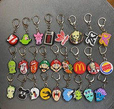 Keychain keyring Anime New Food Mario Snoopy spongebob  Stitch Hamsa Evil Eye